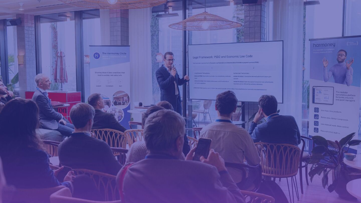 The harmoney circle banner